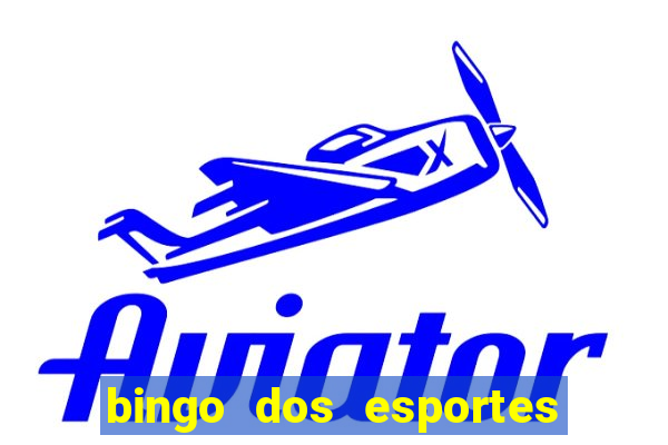 bingo dos esportes para imprimir